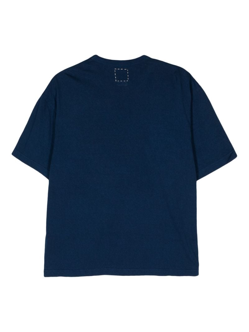Blue Short-sleeve Cotton T-shirt