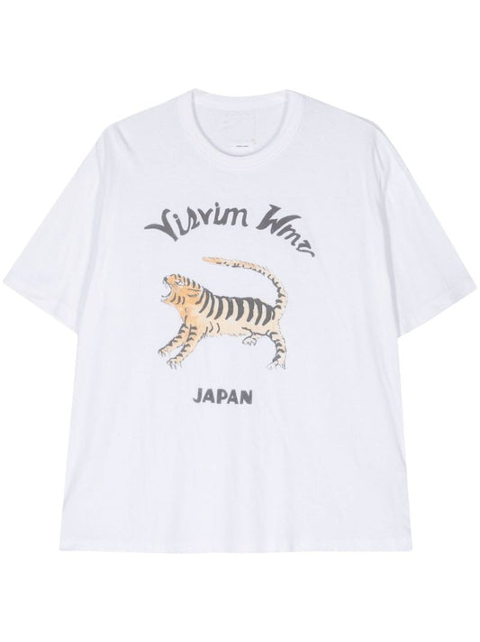 White Tora Graphic-print Cotton T-shirt