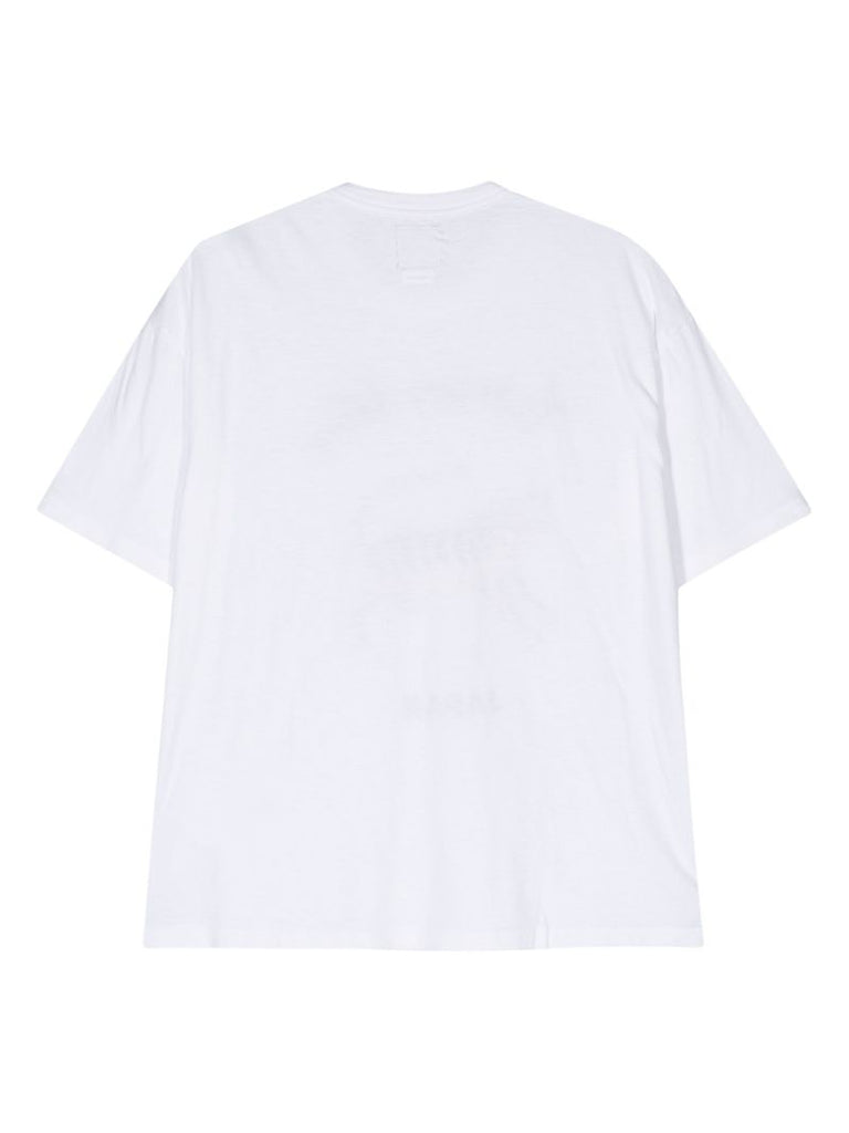 White Tora Graphic-print Cotton T-shirt