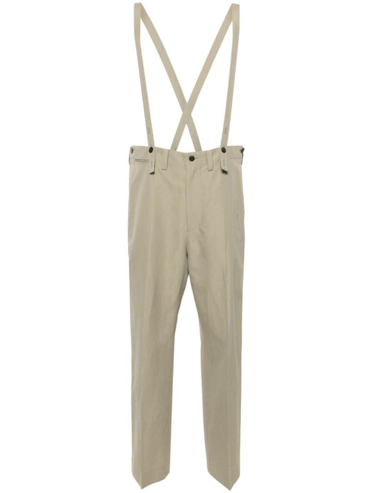 Neutral Tupper Wide-leg Trousers