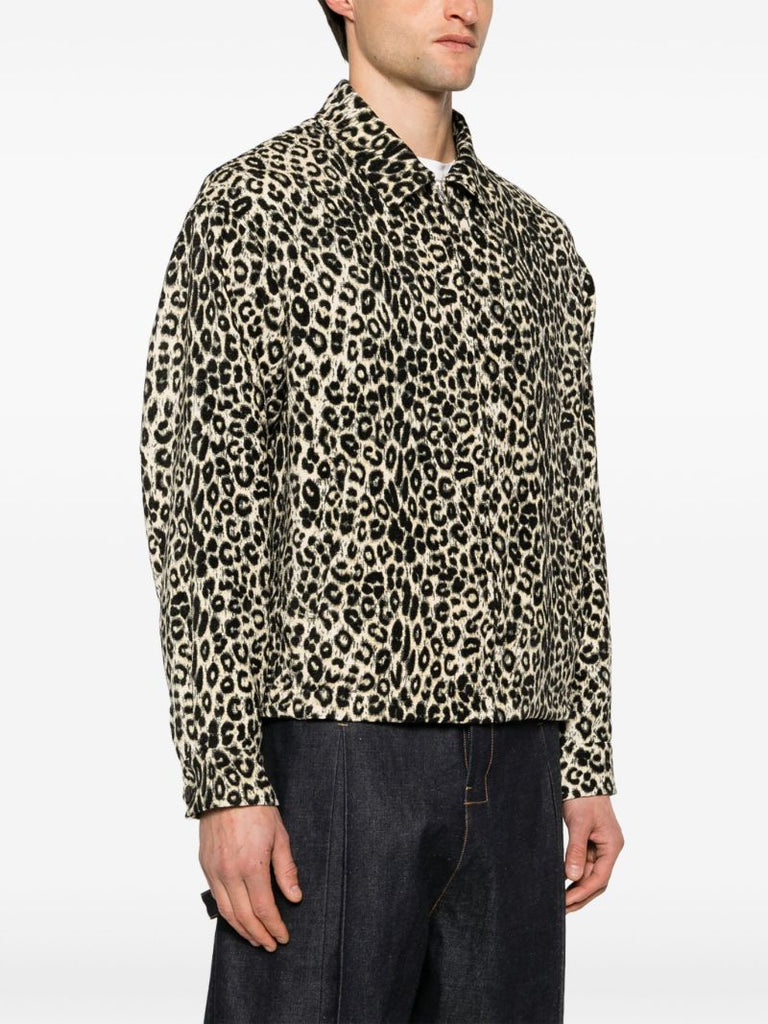 Neutral Redsun Silk Shirt Jacket