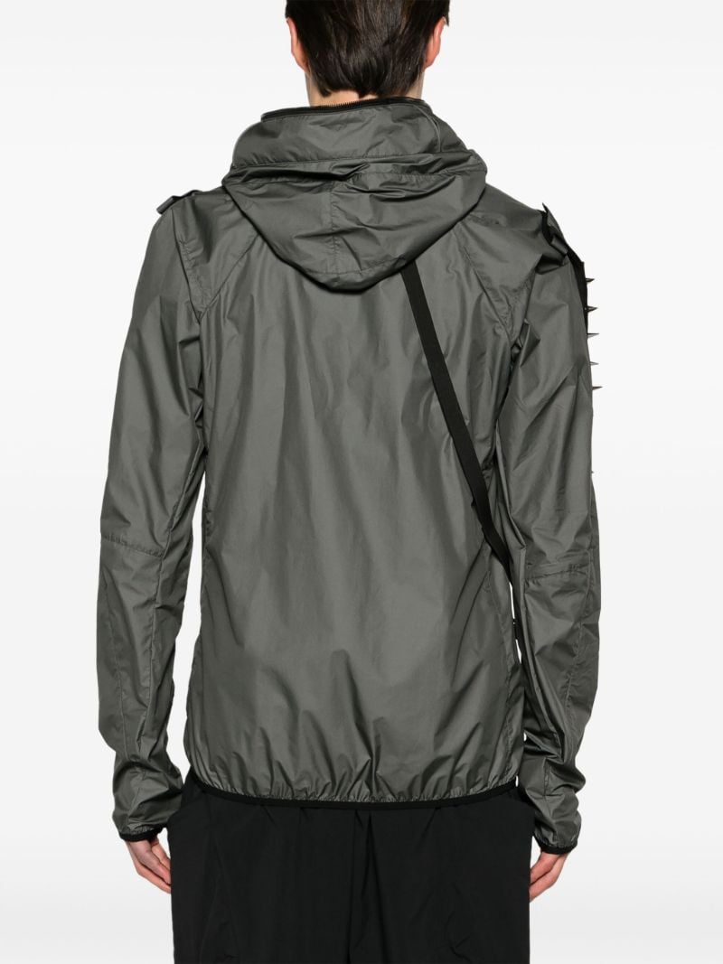 Grey J118-ws Hooded Windbreaker