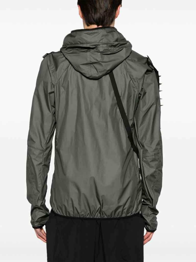 Grey J118-ws Hooded Windbreaker