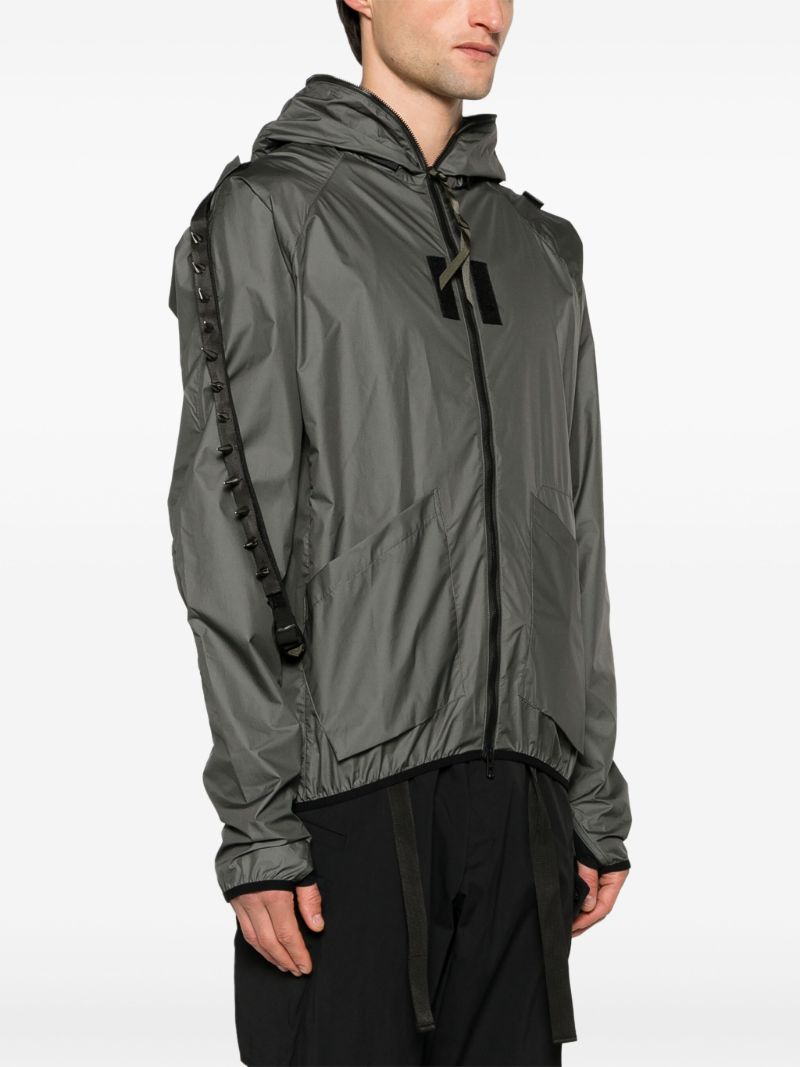 Grey J118-ws Hooded Windbreaker