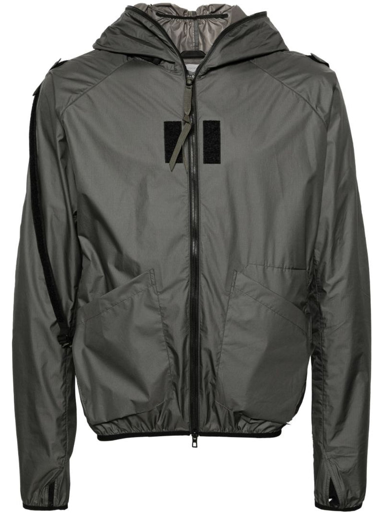 Grey J118-ws Hooded Windbreaker