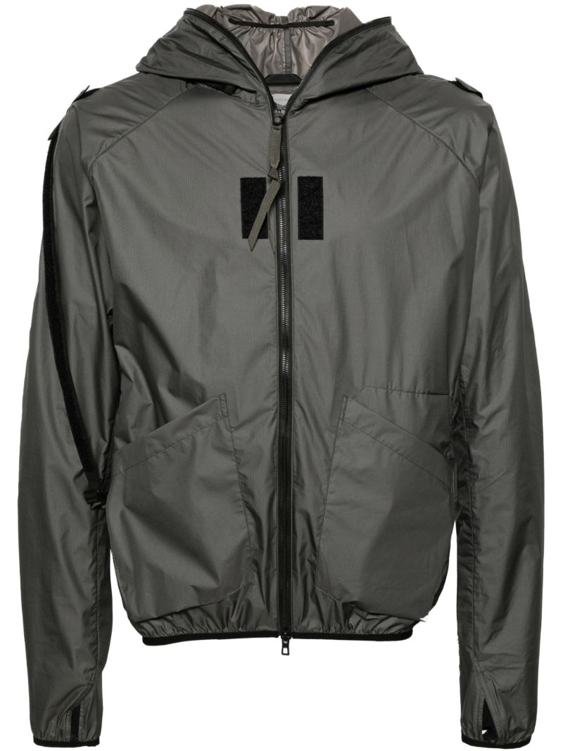 Grey J118-ws Hooded Windbreaker