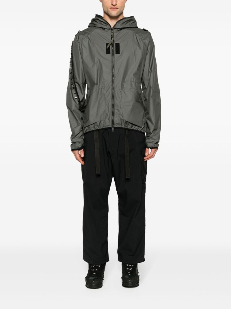 Grey J118-ws Hooded Windbreaker
