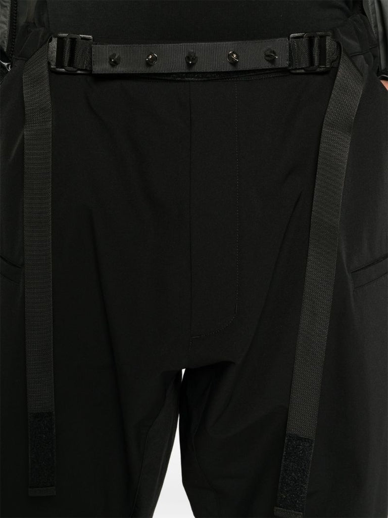 Black Belted Cropped Trousers