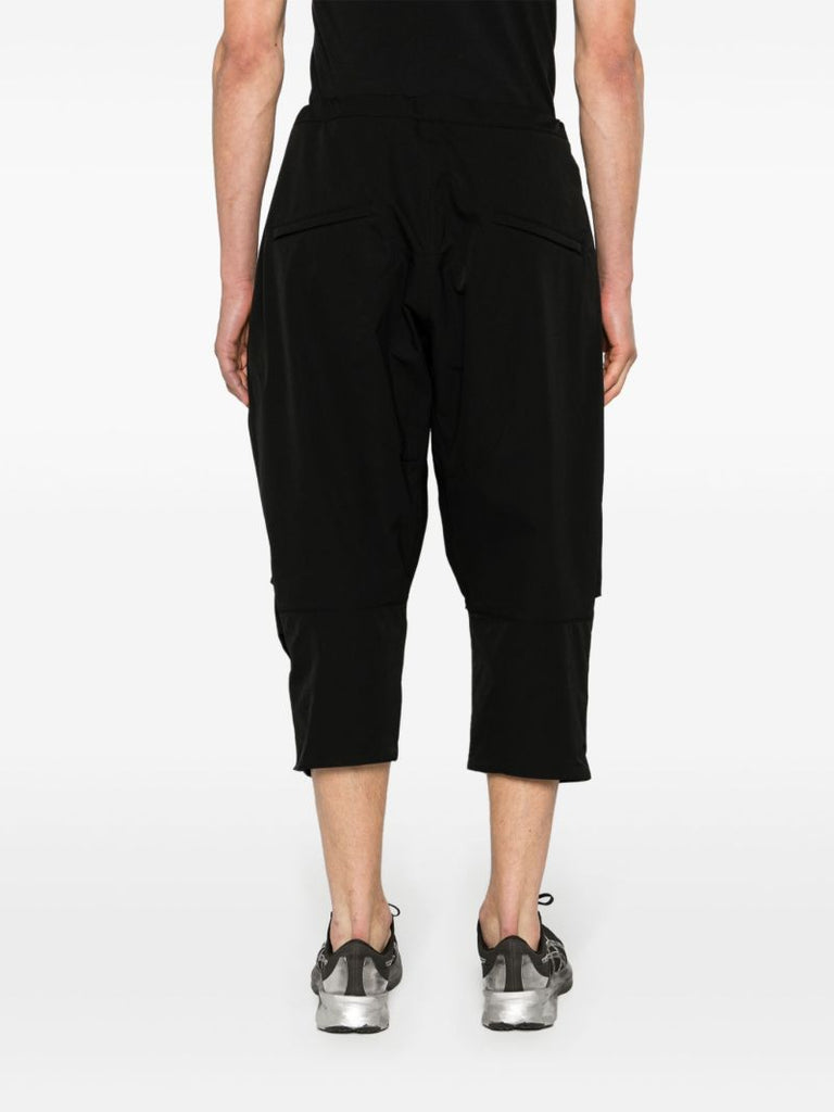 Black Belted Cropped Trousers