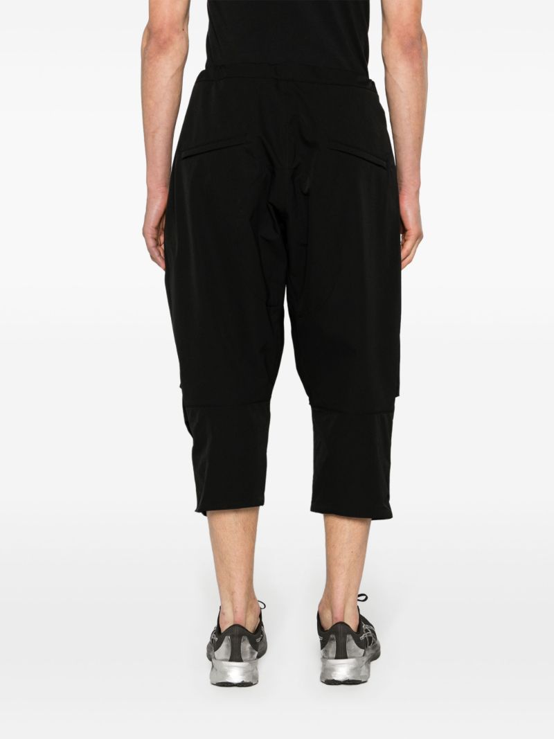 Black Belted Cropped Trousers