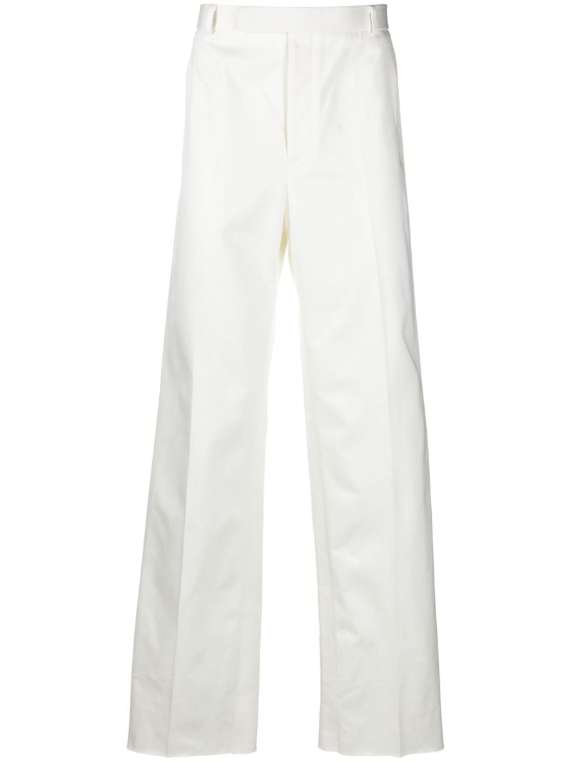 White Straight-leg Trousers