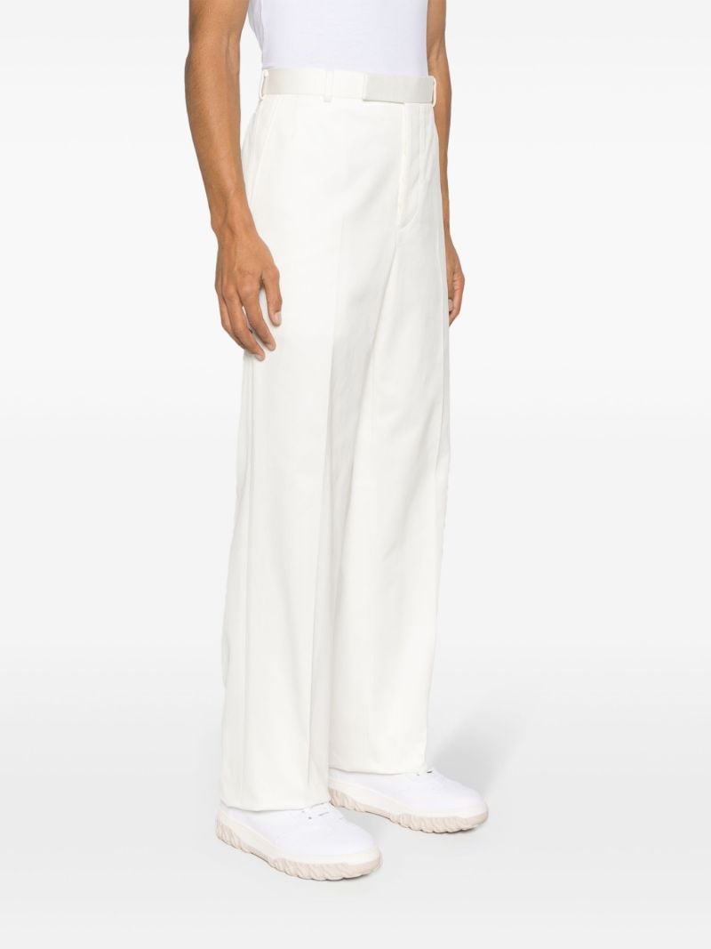 White Straight-leg Trousers