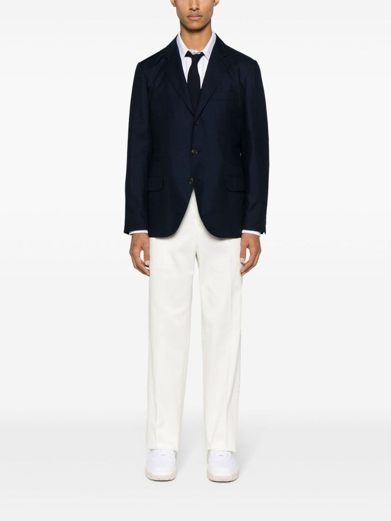 White Straight-leg Trousers