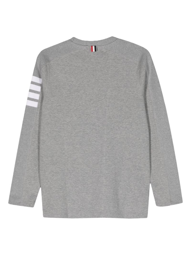 Grey 4-bar Stripe Sweatshirt