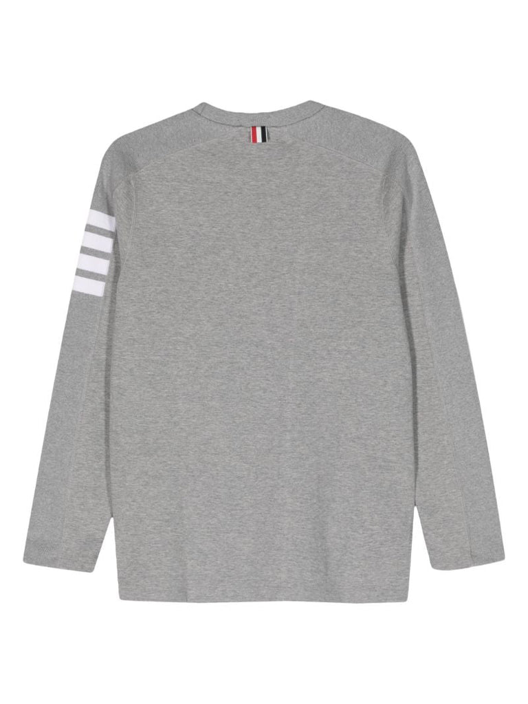 Grey 4-bar Stripe Sweatshirt