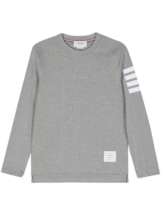 Grey 4-bar Stripe Sweatshirt