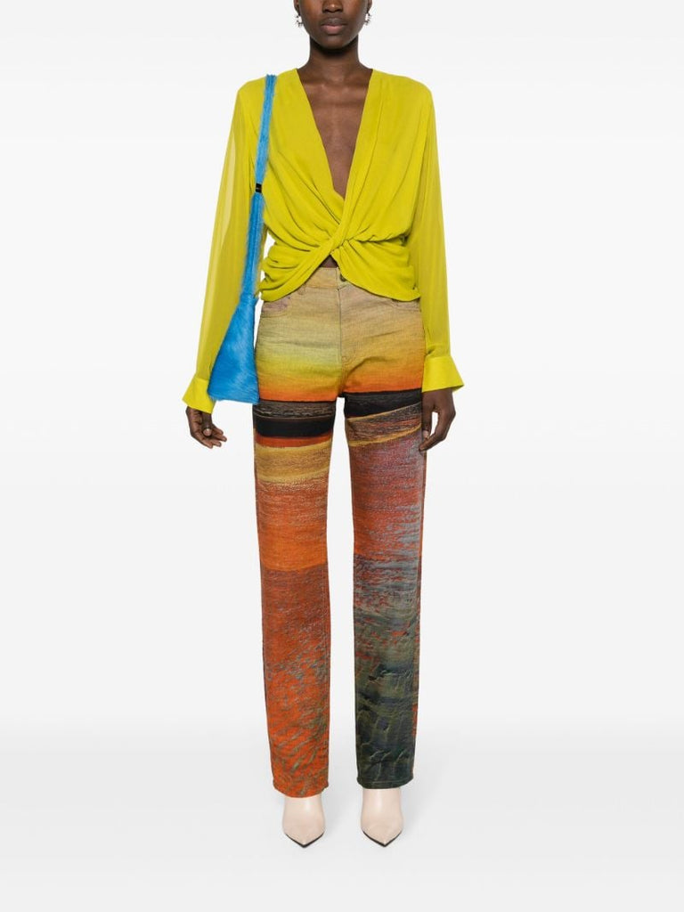 Yellow Voyage Straight-leg Jeans