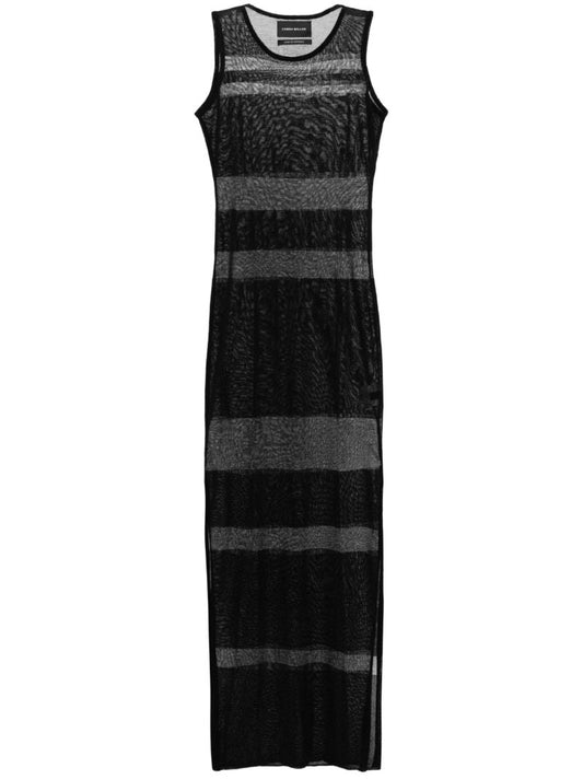 Black Sea Breeze Sheer Maxi Dress