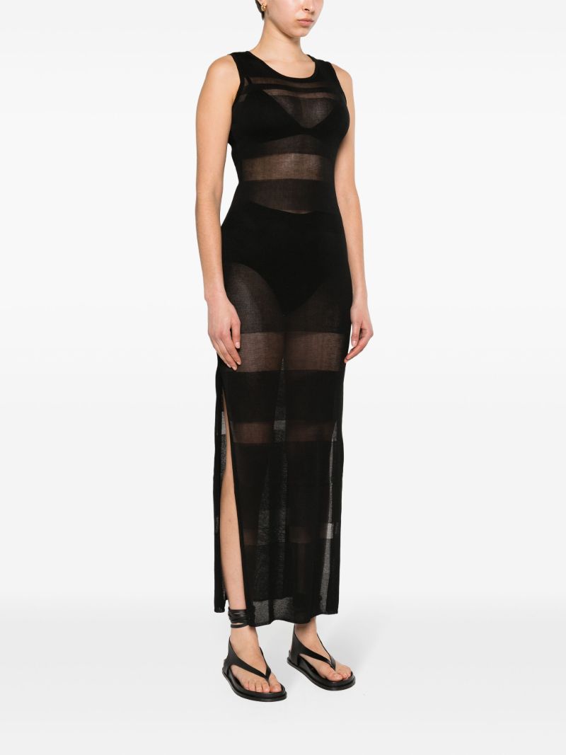Black Sea Breeze Sheer Maxi Dress