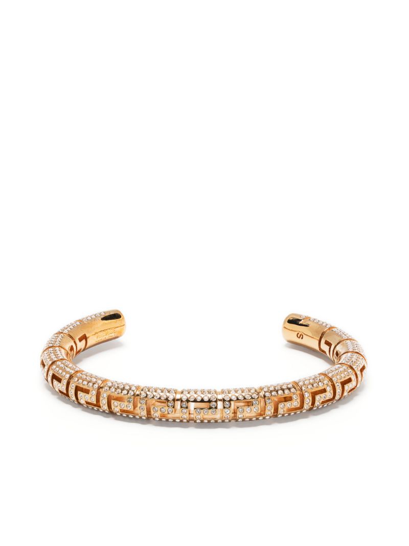 Gold-tone La Greca Crystal Bracelet