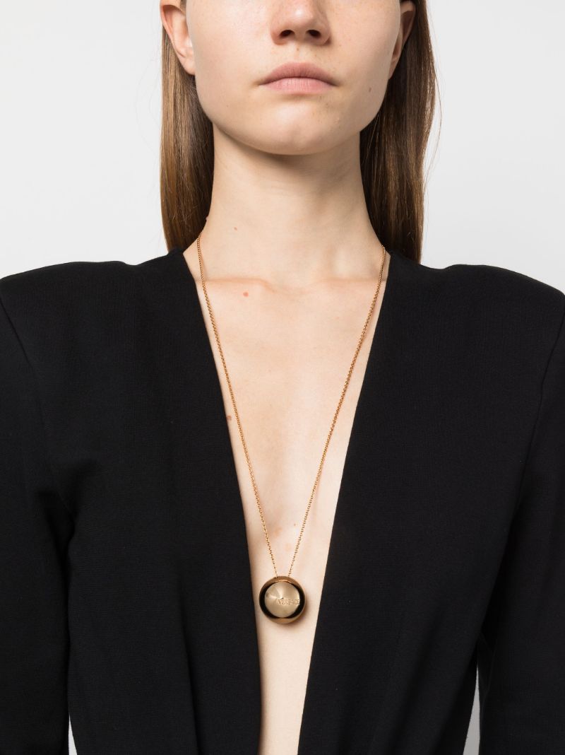 Gold-tone Logo-engraved Necklace