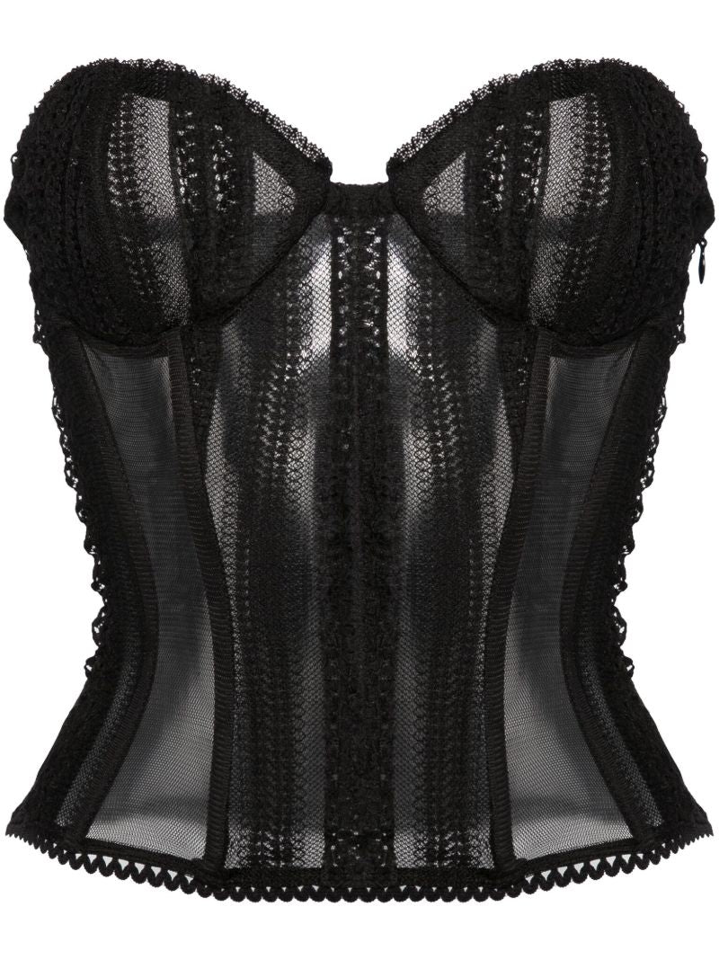 Black Layey Croset Top