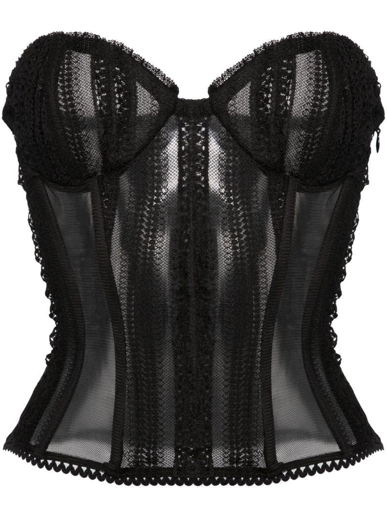 Black Layey Croset Top