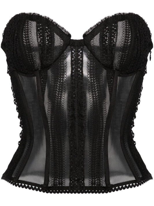 Black Layey Croset Top