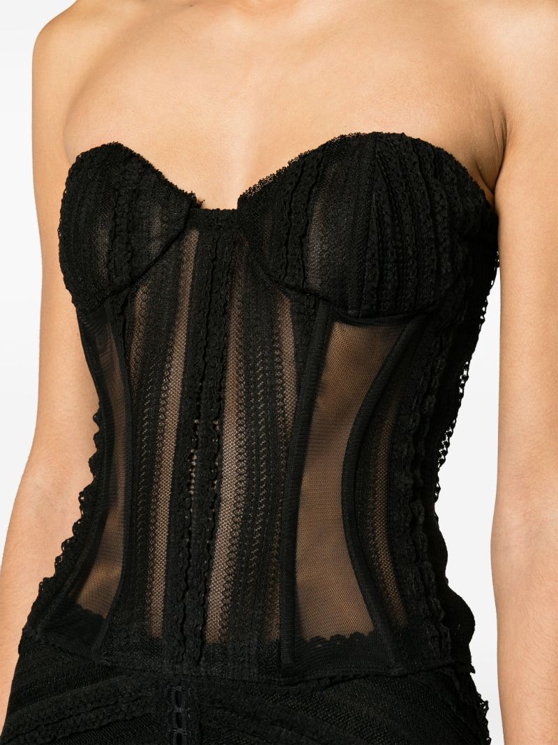 Black Layey Croset Top