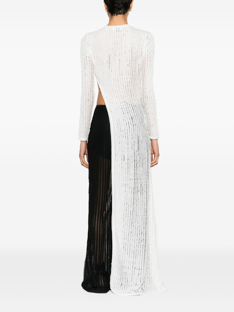 White Remay Lace Asymmetrical Top