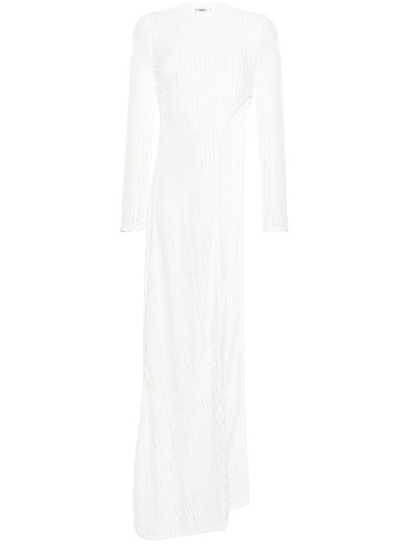 White Remay Lace Asymmetrical Top