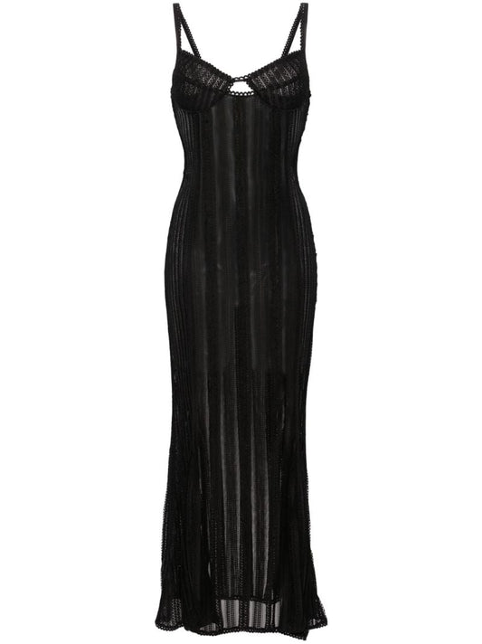 Black Yayay Lace Maxi Dress
