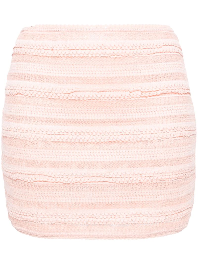 Pink Salehy Lace Mini Skirt