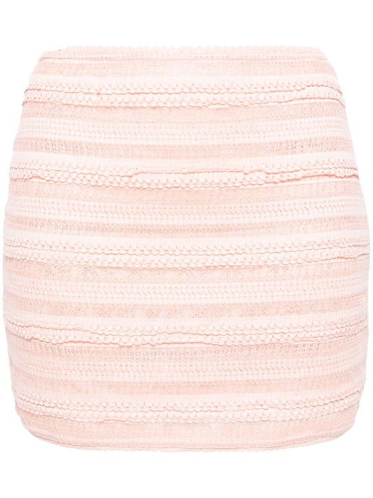 Pink Salehy Lace Mini Skirt