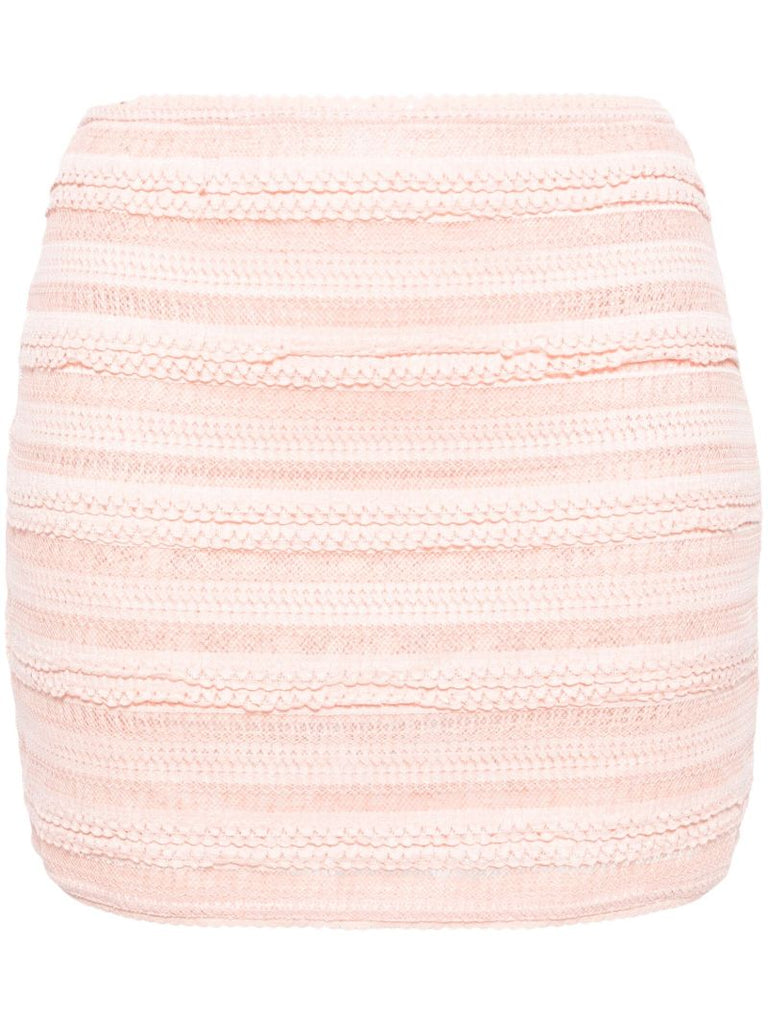 Pink Salehy Lace Mini Skirt