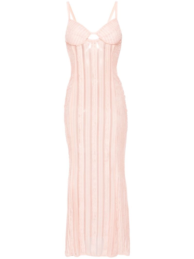 Pink Yayay Lace Maxi Dress
