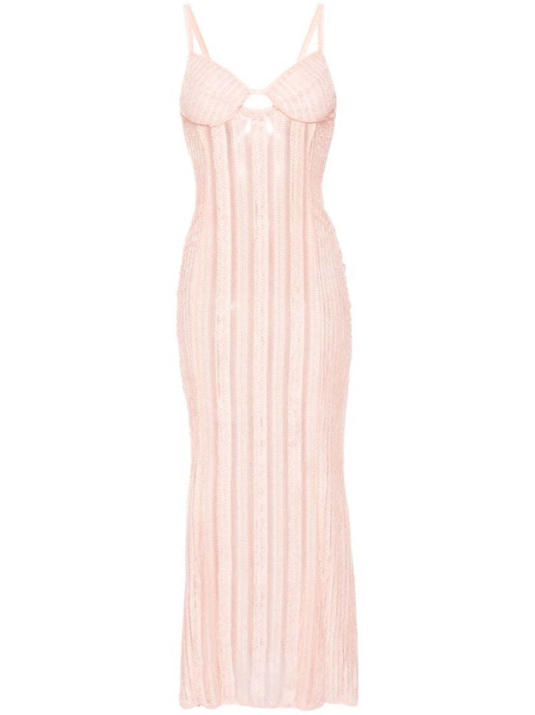 Pink Yayay Lace Maxi Dress