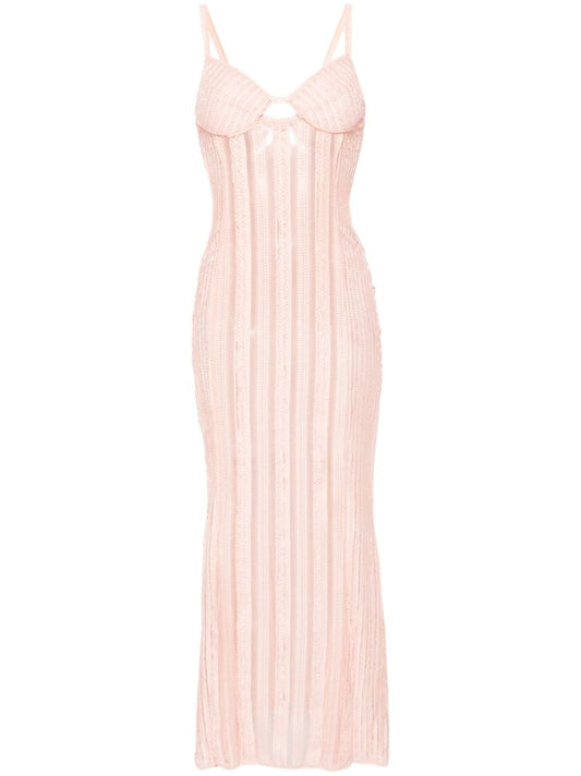 Pink Yayay Lace Maxi Dress