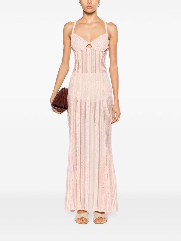 Pink Yayay Lace Maxi Dress