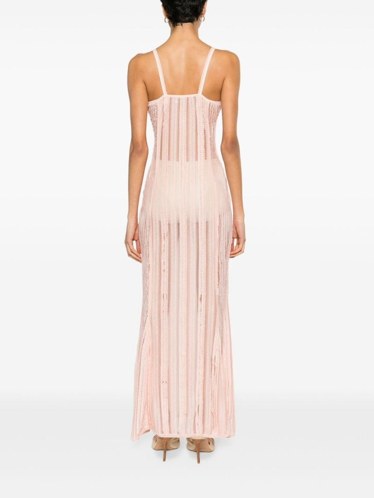 Pink Yayay Lace Maxi Dress