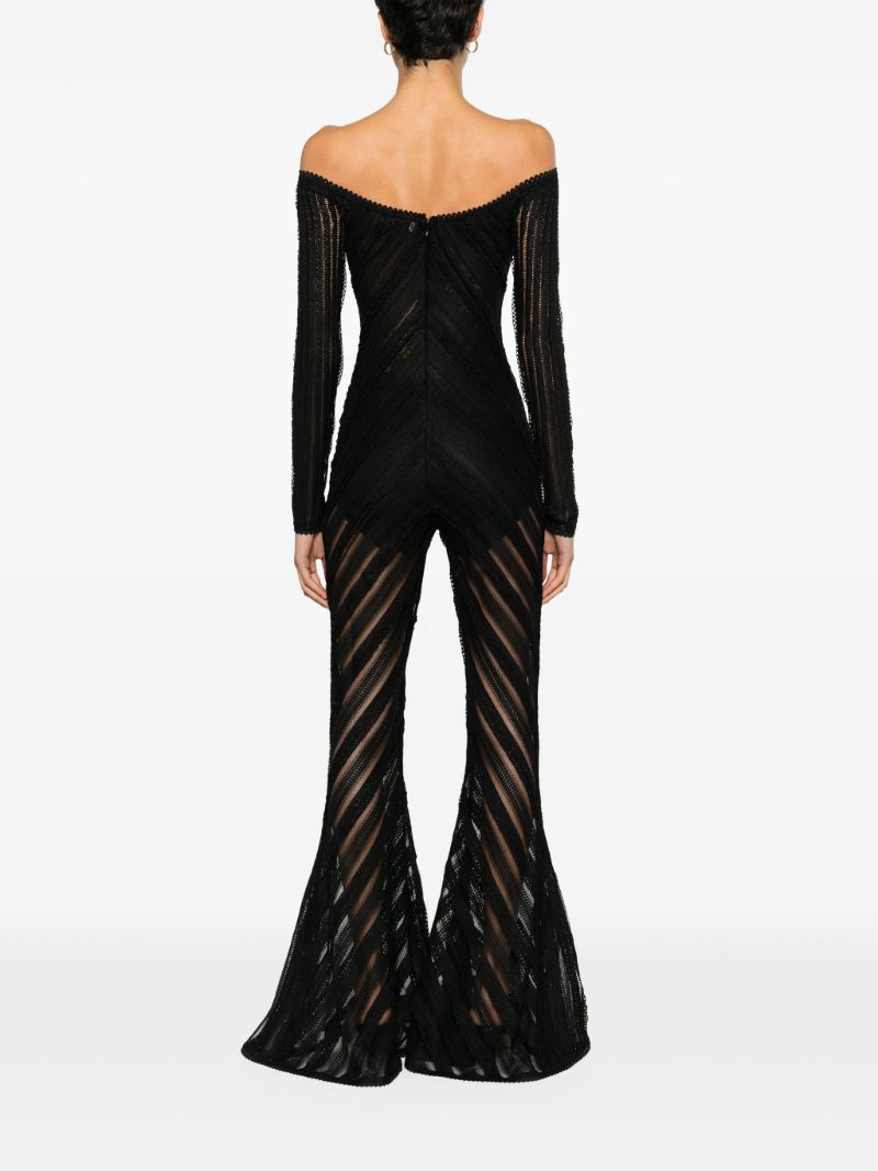 Black Zaray Lace Jumpsuit