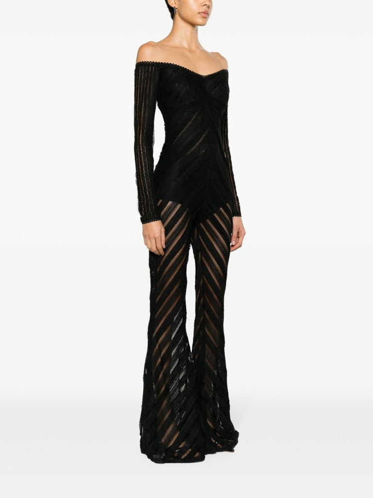 Black Zaray Lace Jumpsuit