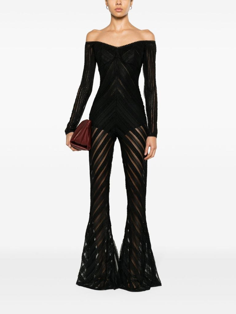 Black Zaray Lace Jumpsuit