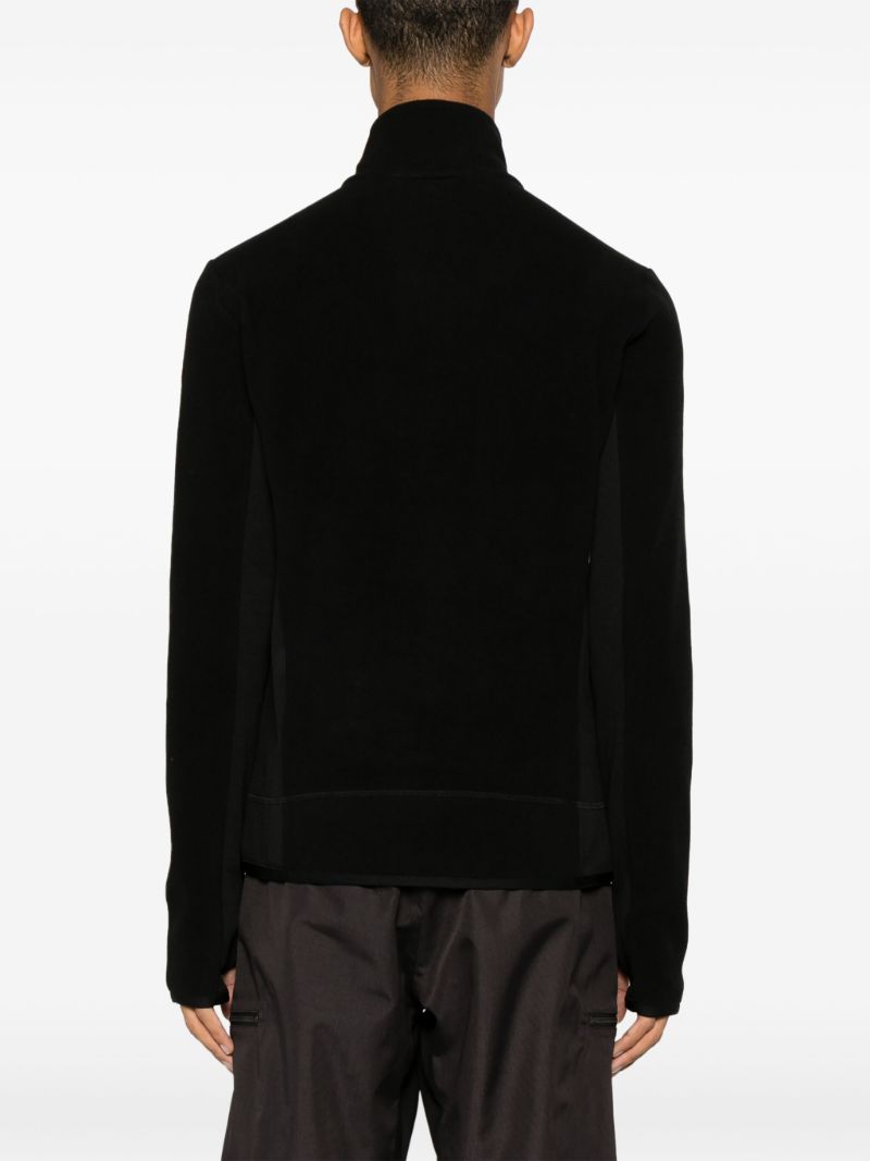 Black Half-zip Fleece Sweatshirt