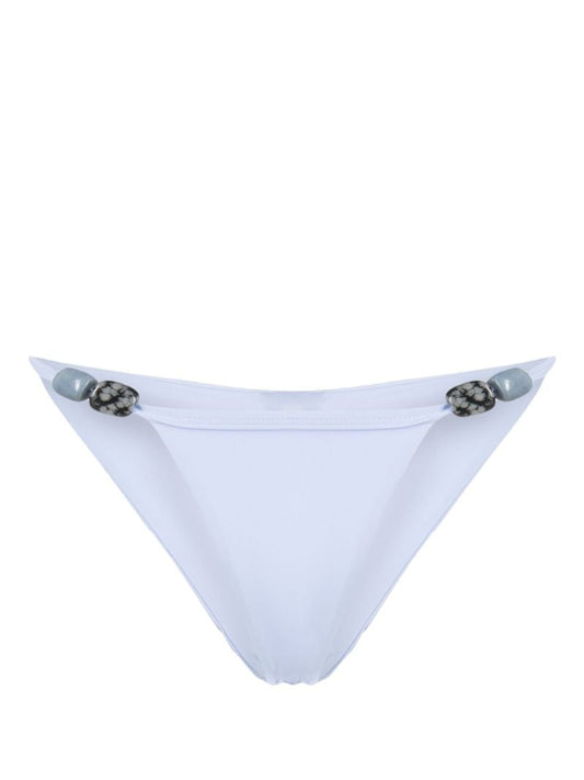 Blue Stone-embellished Bikini Bottom