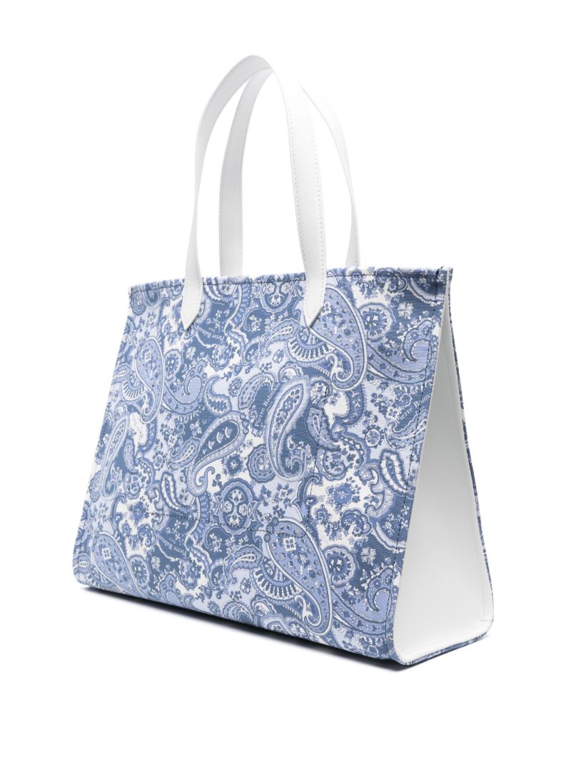 Blue Medium B-army Tote Bag