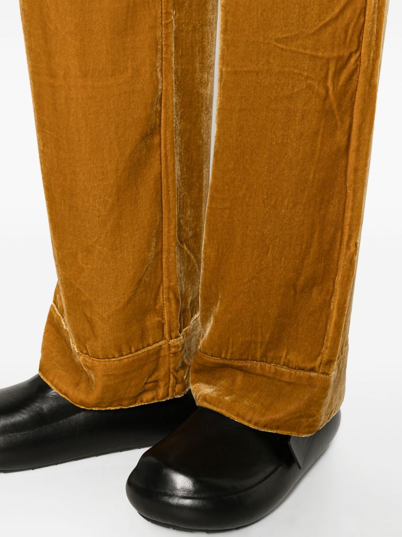 Gold-tone Aurelia Velvet Trousers