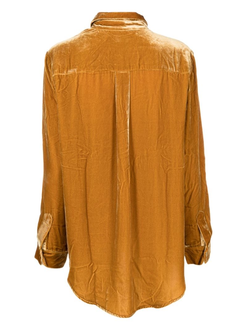 Gold-tone Velvet Pyjama Top