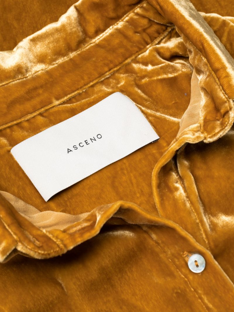 Gold-tone Velvet Pyjama Top