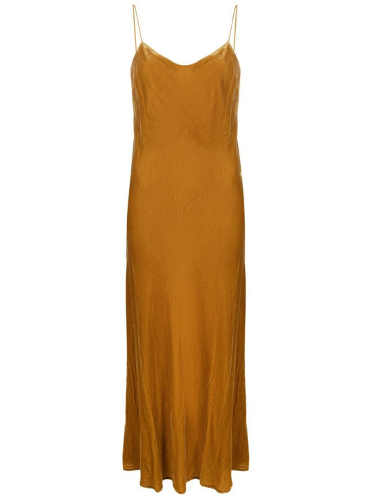 Gold-tone Lyon Velvet Maxi Dress